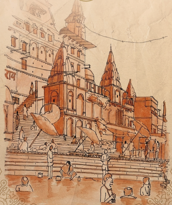 Kashi Ghat Sketch